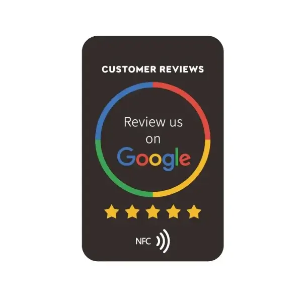 review us on Google NFC black